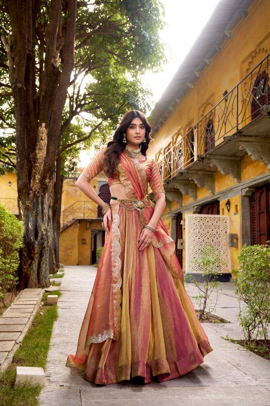LNB 1454 PNK Silk Lehenga choli factory in Mumbai